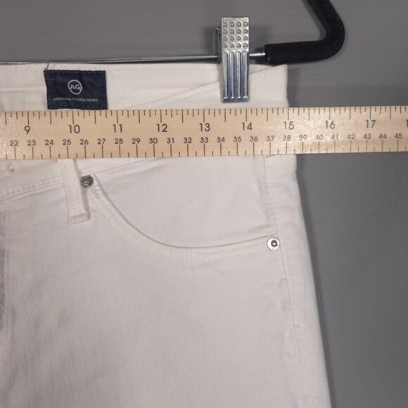AG ADRIANO GOLDSCHMIED White Jeans Skinny Mid Rise MADE IN USA🇺🇸 Size‎ 29R - Picture 7 of 11